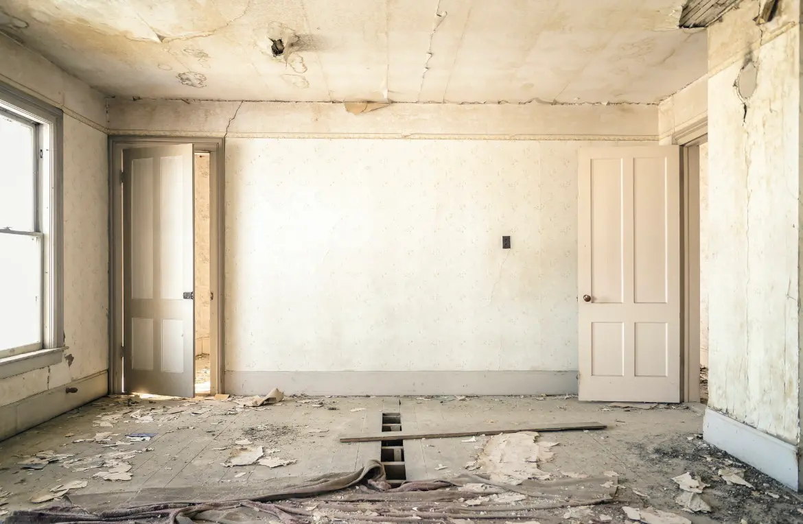 Waste disposal crew managing a cleanout project in Worcester